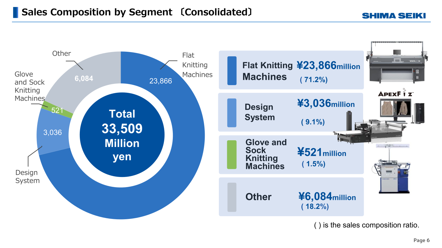 Sales composition by segment for FY2025